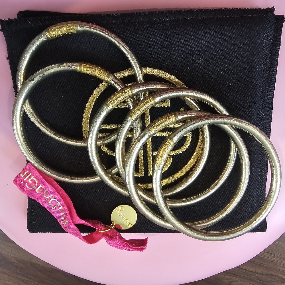 BuDhaGirl Etoile Set Of 6 All Weather Bangles - Size Medium